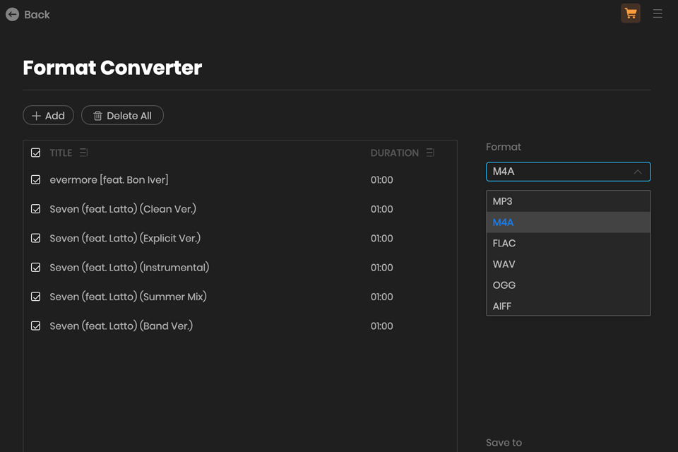 tunepat spotify converter format converter