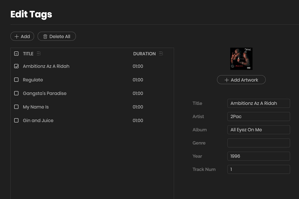 tunepat spotify converter tag editing