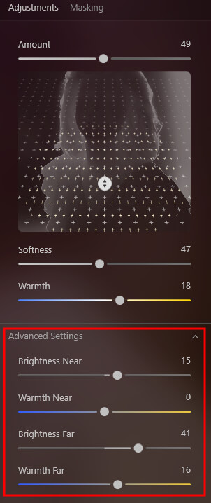 luminar neo tutorial to remove dark circles under eyes depth slider