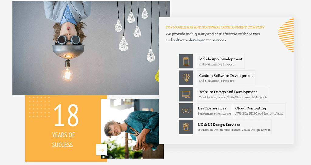 tvisha web development company sample of work