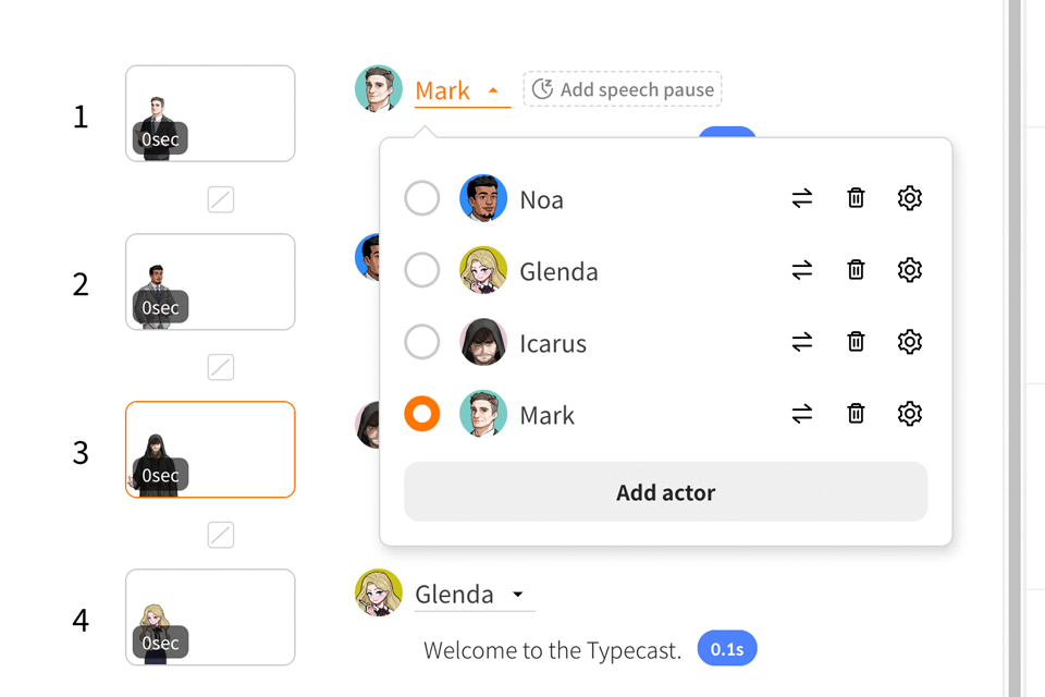 typecast voice overs