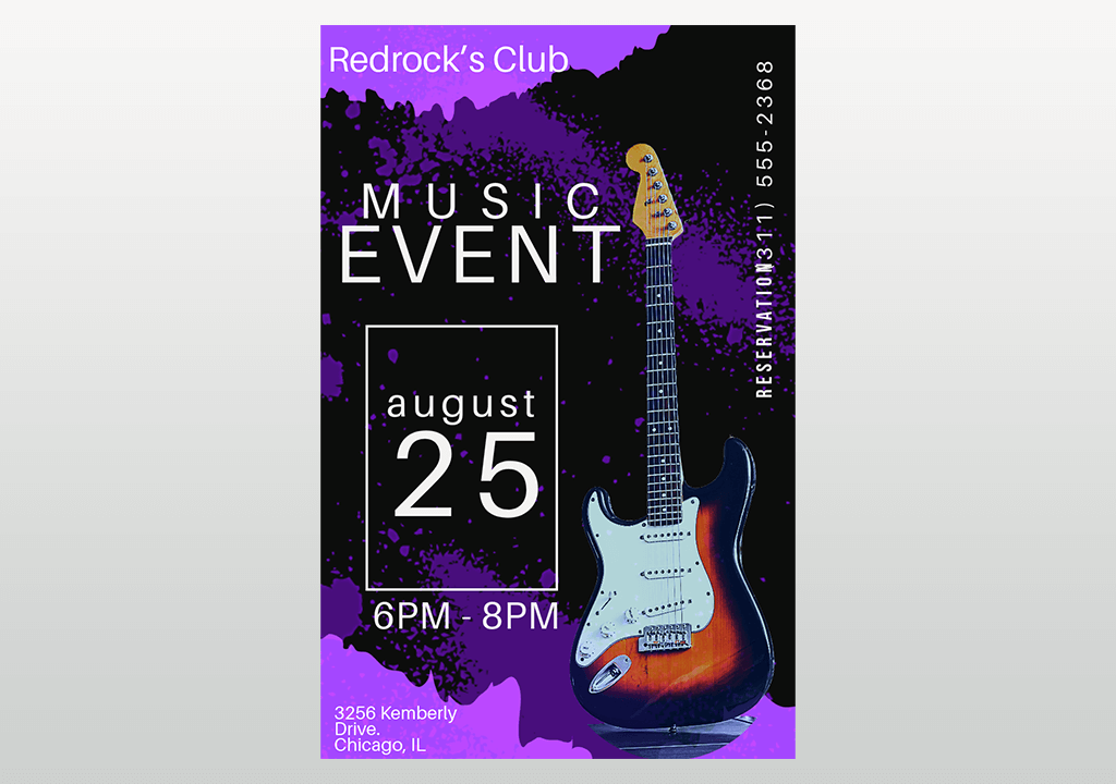 typical event poster dimensions