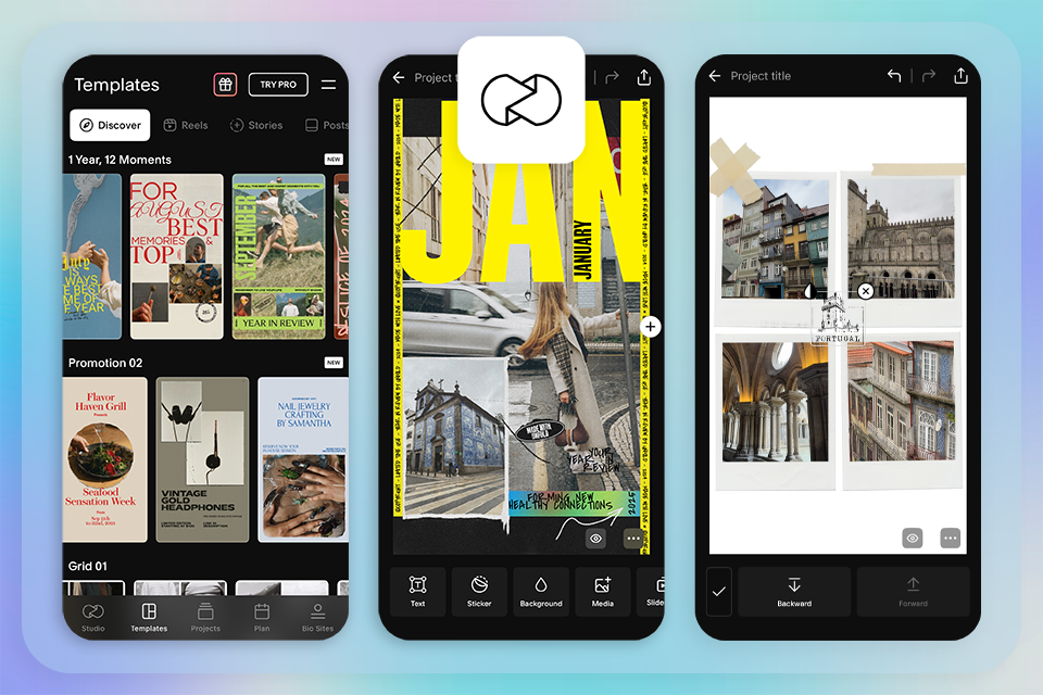 unfold photo collage app