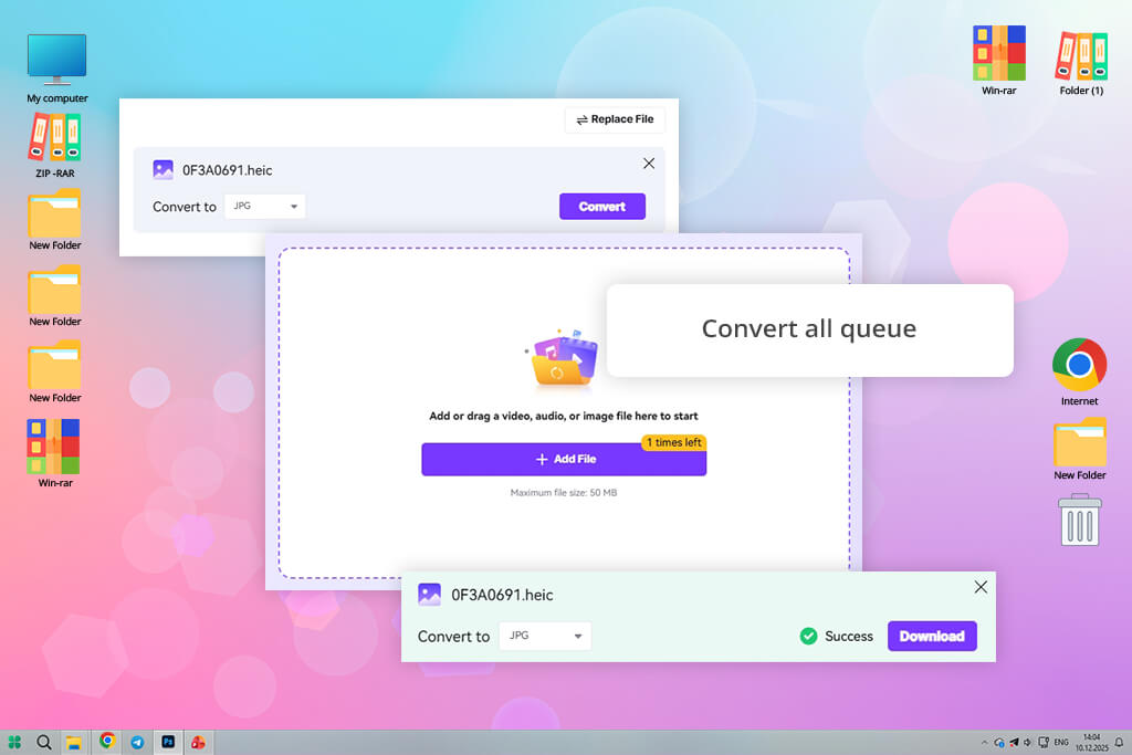 uniconverter heic to png converter