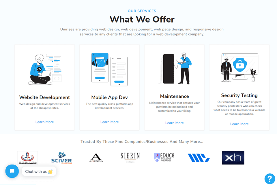 unirises software company seo services