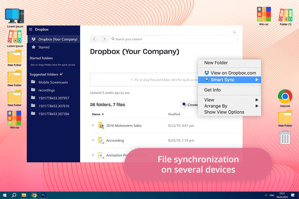 unlimited photo storage free dropbox business