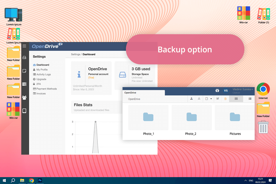 unlimited photo storage free opendrive