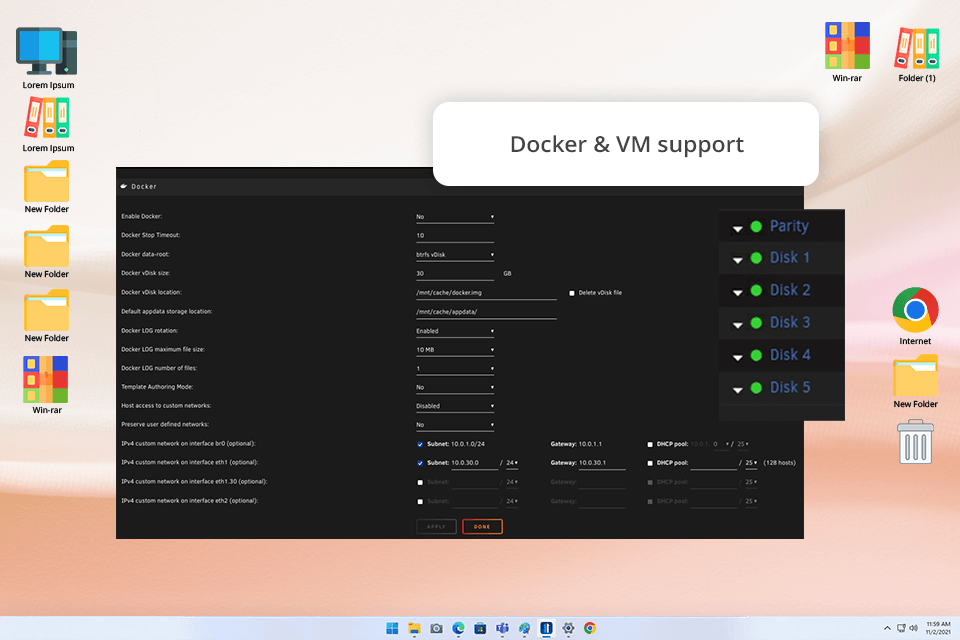 unraid os for home server