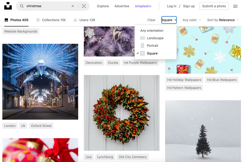 unsplash pexel alternative interface