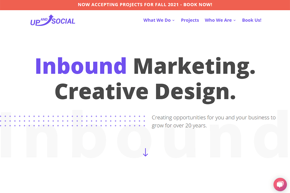 up and social agency interface