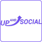 up and social web design company logo