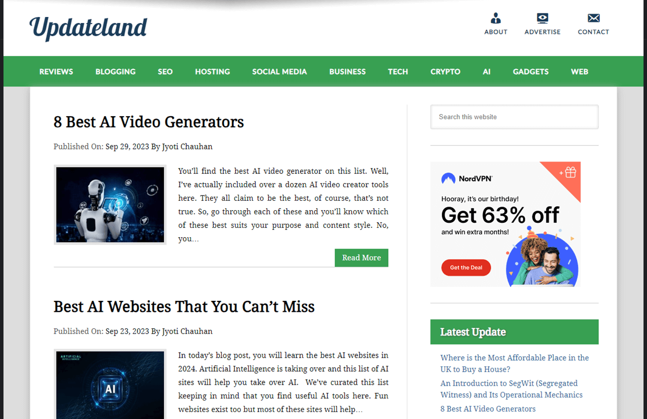 updateland digital marketing blog