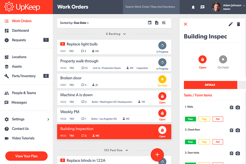 upkeep work order software