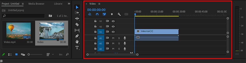 upload a clip to rotate video in premiere