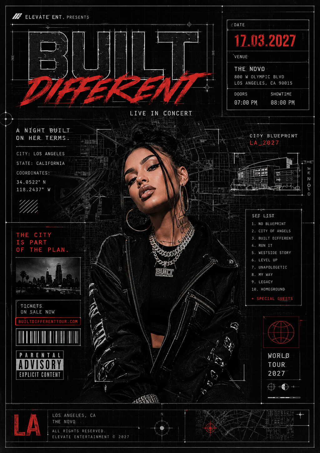 urban rap concert flyer idea