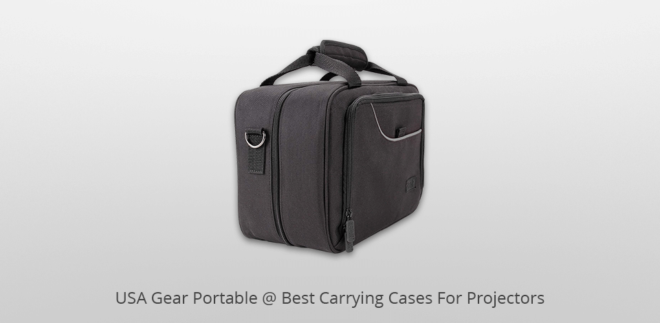 usa gear portable carrying case for projectors