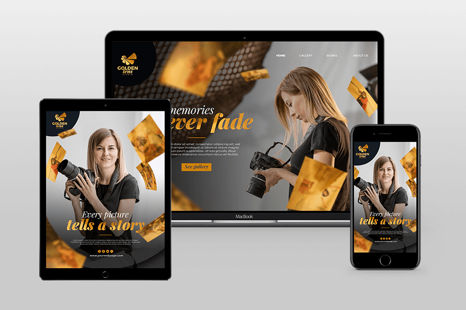 use landing pages to grow your photography responsive design