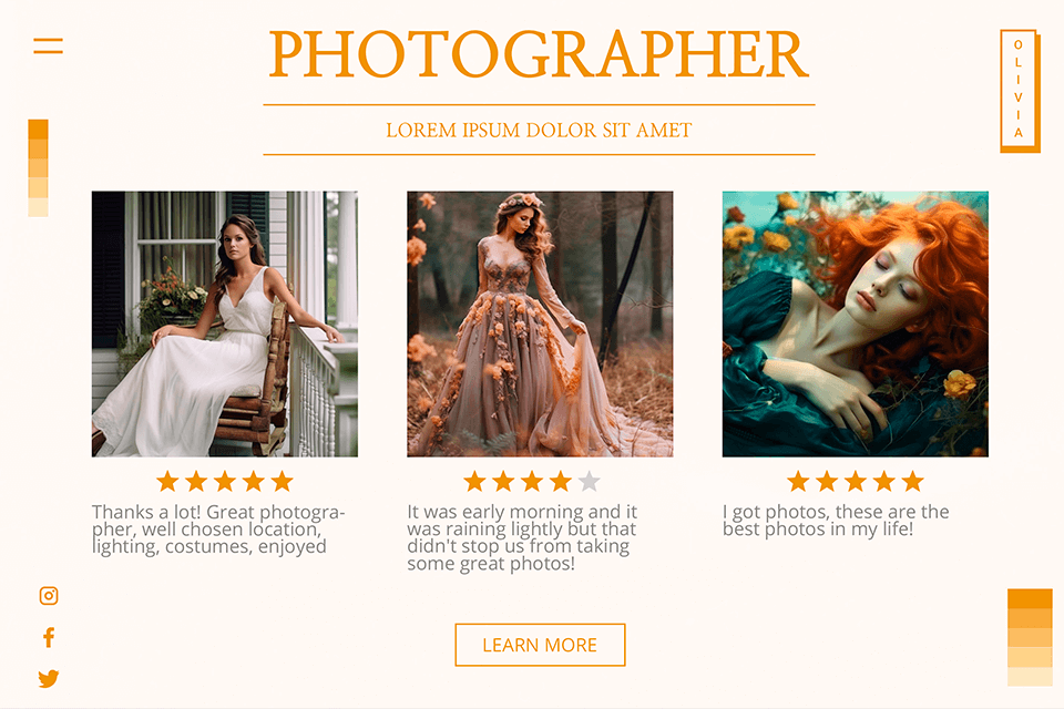 use landing pages to grow your photography testimonials