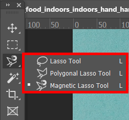 use magnetic lasso tool to make transparent background in photoshop