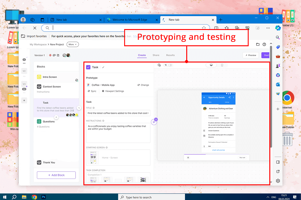 useberry user research software interface