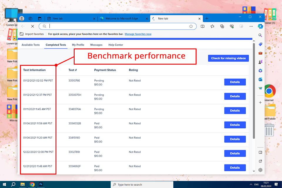 usertesting user research software interface