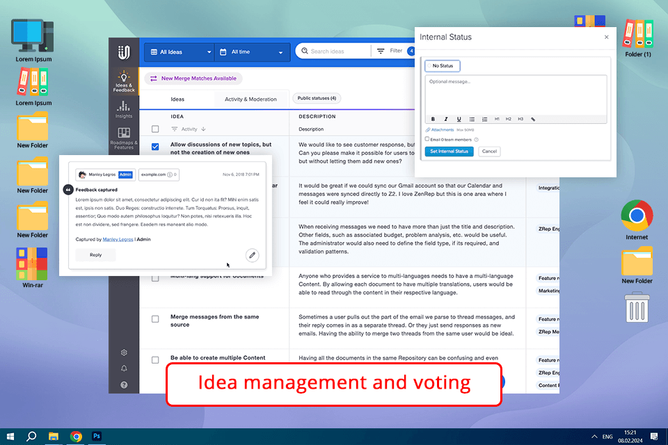 uservoice product feedback management tool