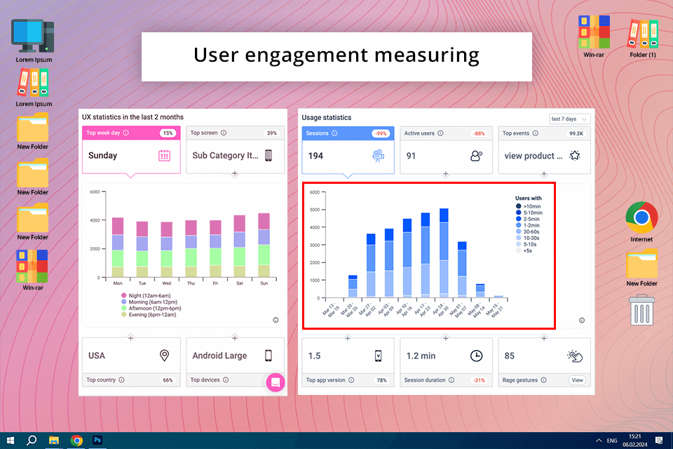 uxcam product analytics software
