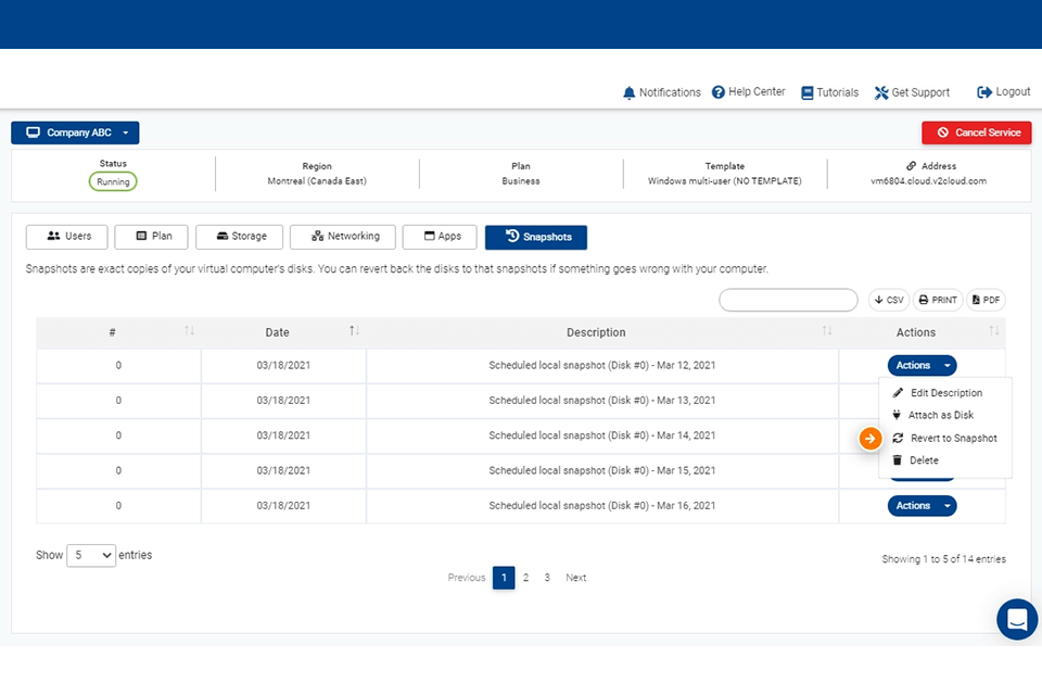 v2 cloud automatic data backup