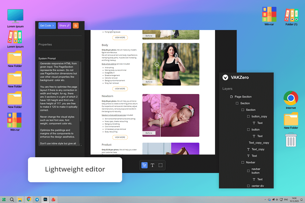vakzero anima alternative interface