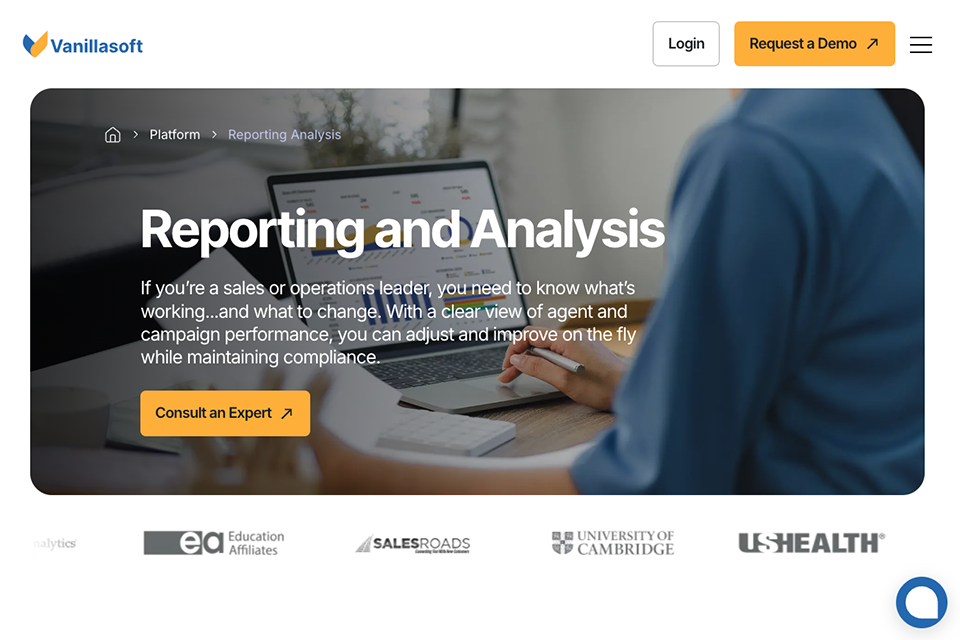 vanillasoft web analysis tool
