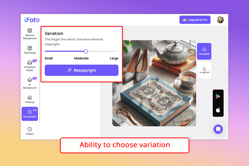 ifoto variations generation