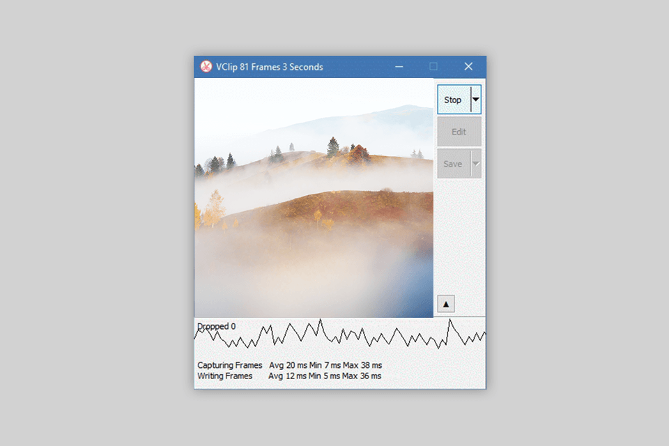 vclip gif recorder interface