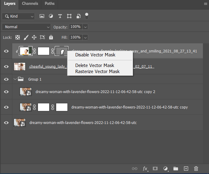 vector mask in photoshop