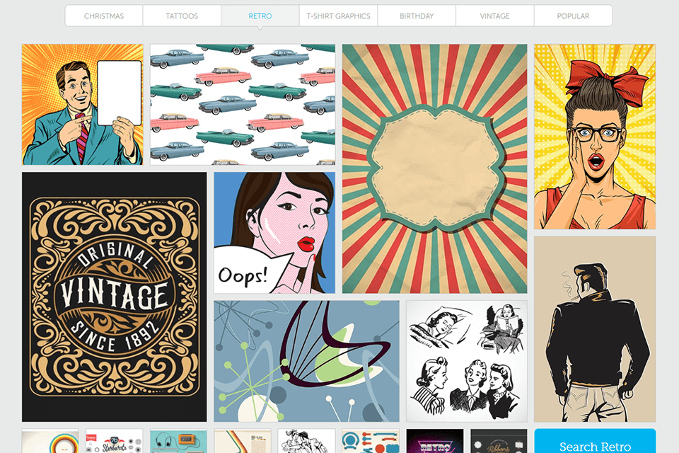 vectorstock alternative to vecteezy interface