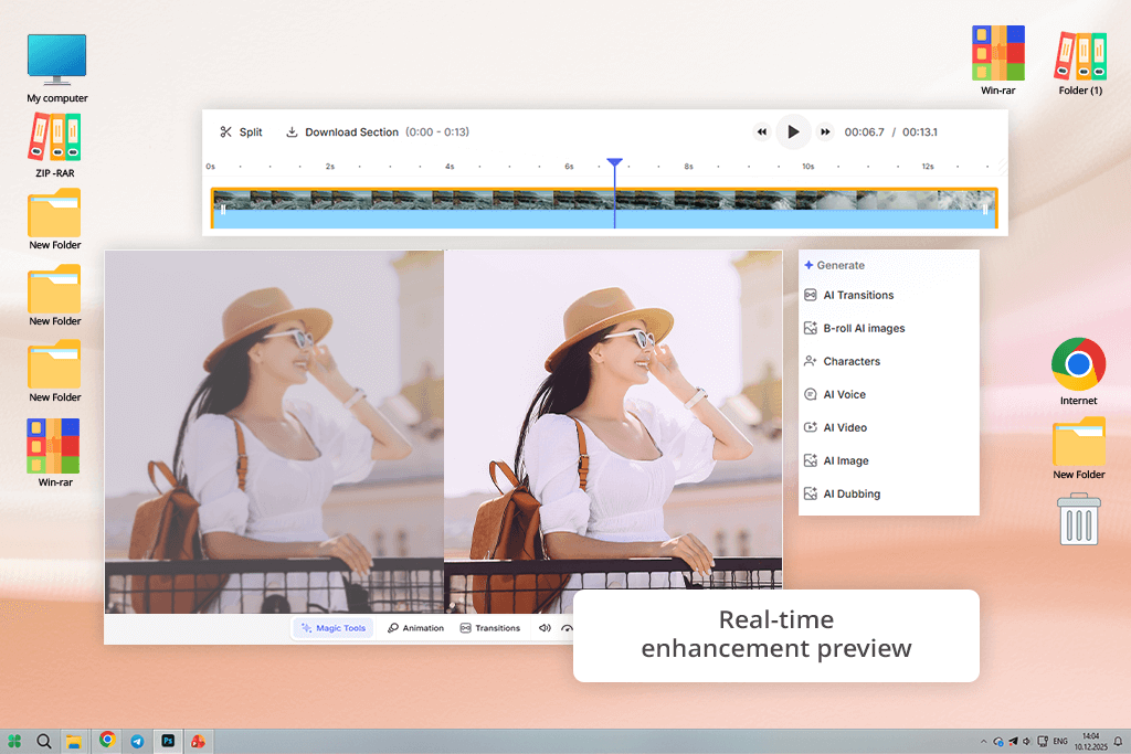 veed ai-videouppskalare