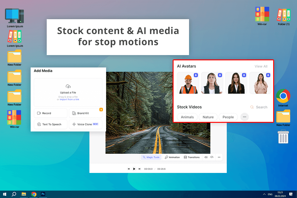 veed.io online stop motion maker