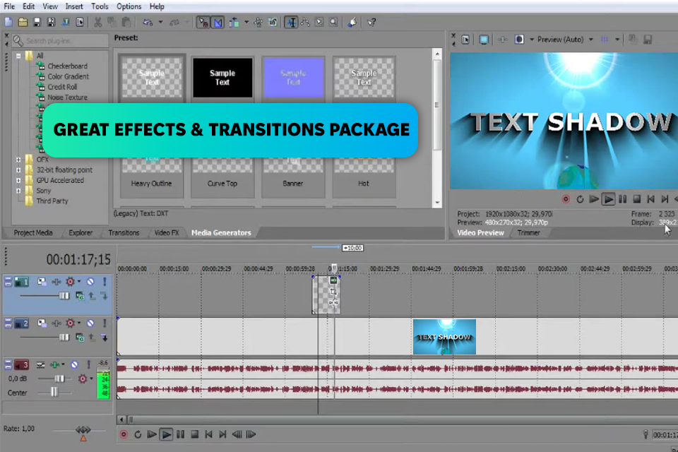 vegas pro 11 interface
