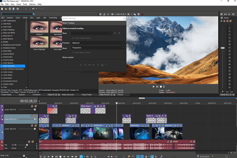 vegas pro alternatives to final cut pro interface