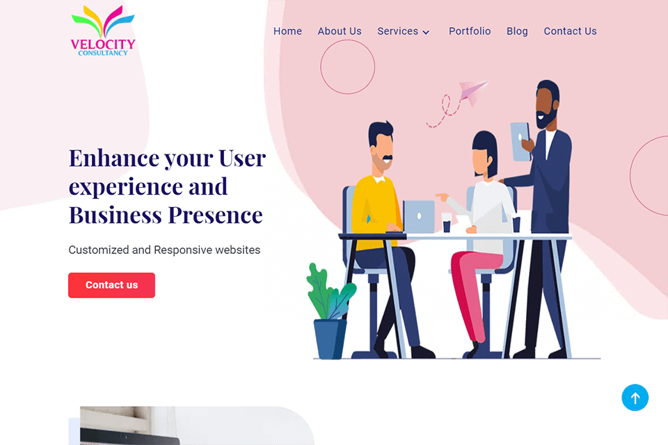 velocityconsultancy company interface