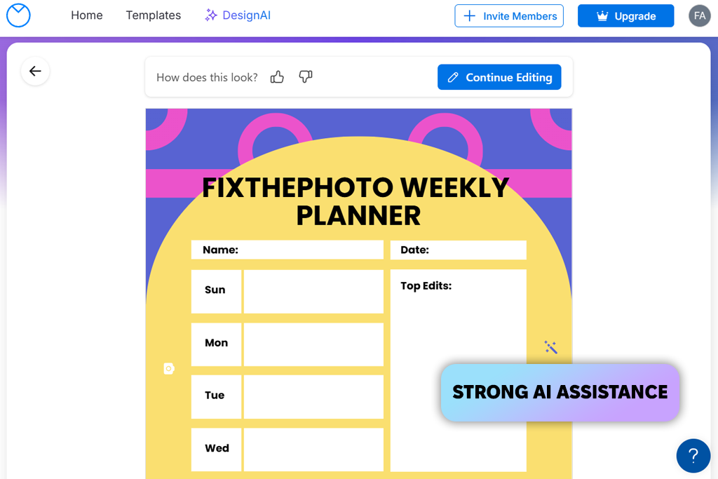 venngage planner maker