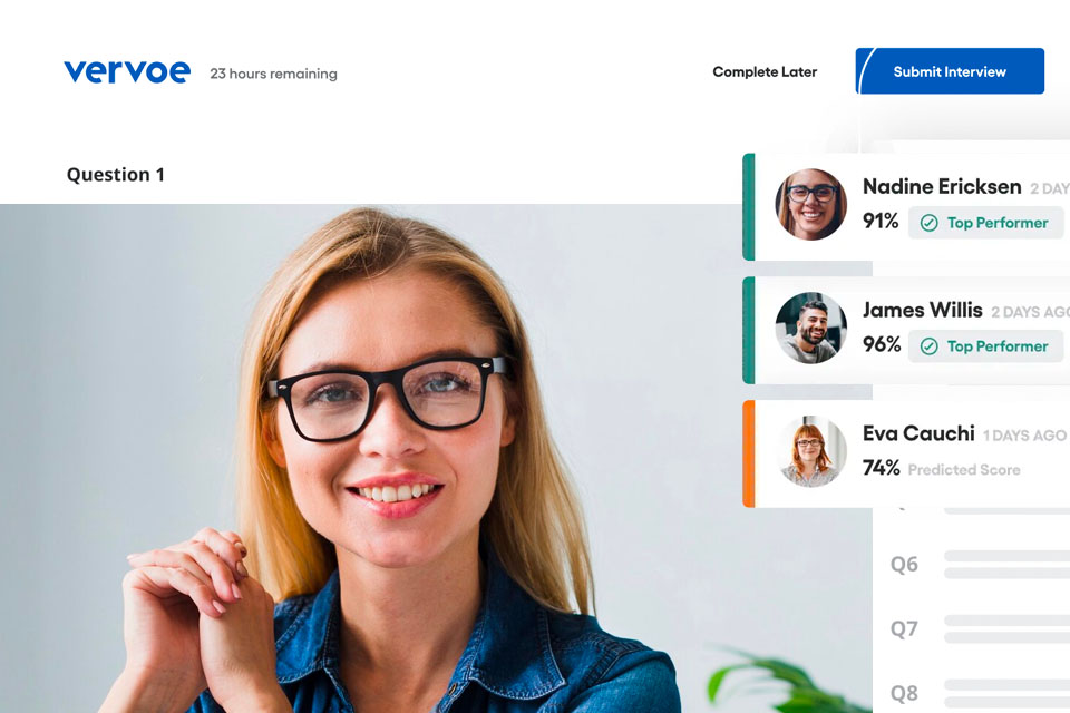 vervoe video interviewing software
