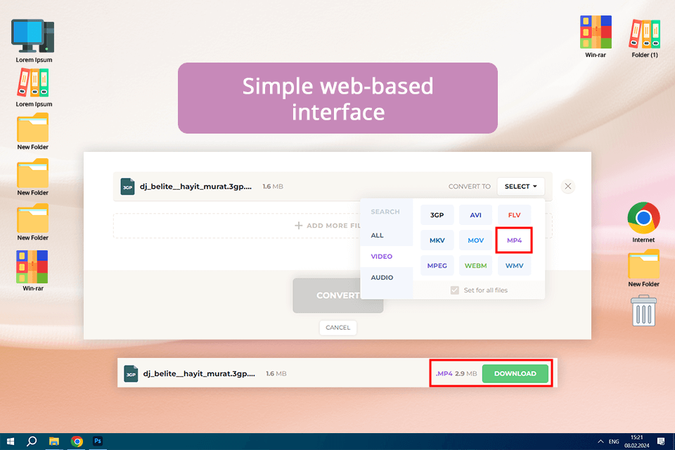 video 3gp to mp4 converter