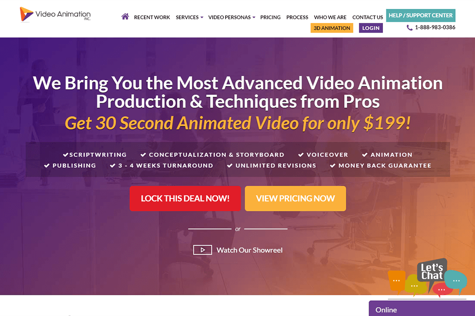 video animation inc interface