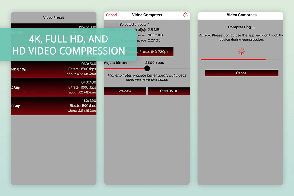 video compress shrink vids best video compressor app without losing quality