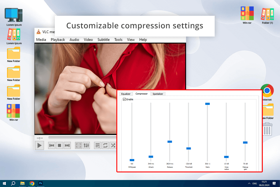video compression software vlc