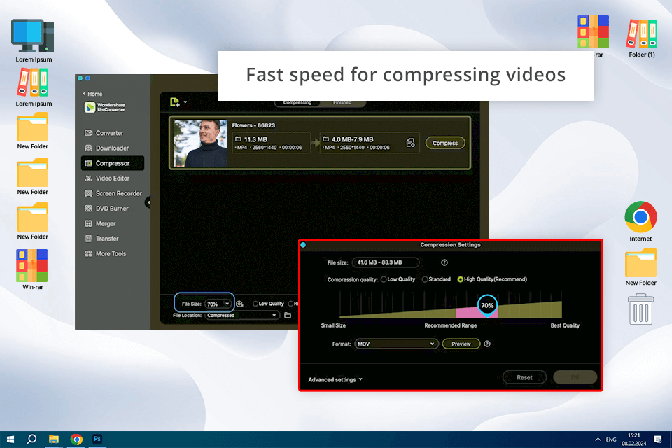 video compression software wondershare uniconverter