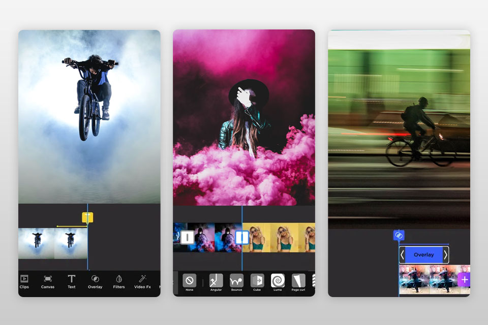 video fx movie clip editor special effect app interface