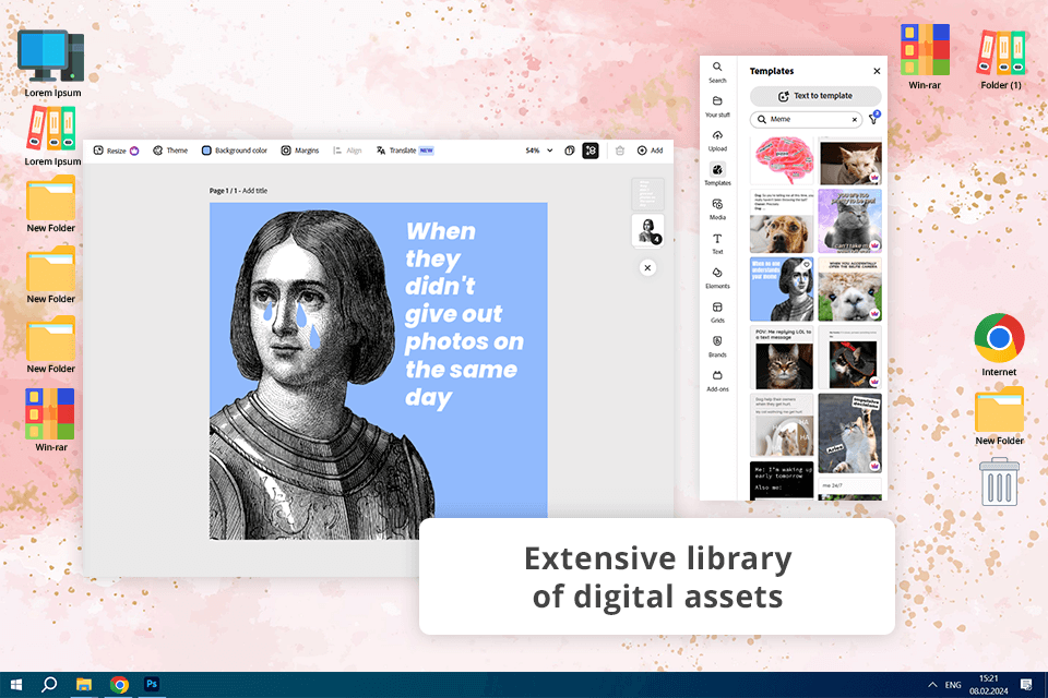 video meme generator adobe express