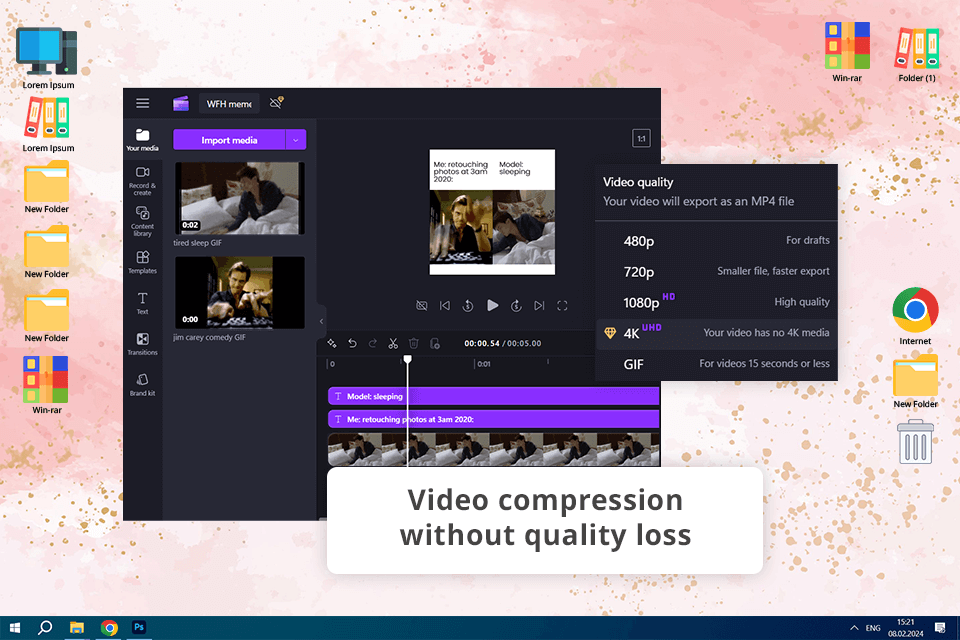 video meme generator clipchamp