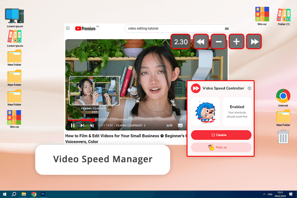 video speed manager video speed controller chrome extension